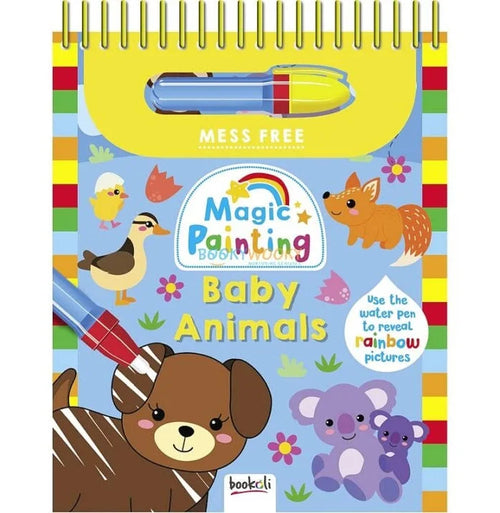 Bookoli Magic Painting Baby Animals mess-free water pen activity book