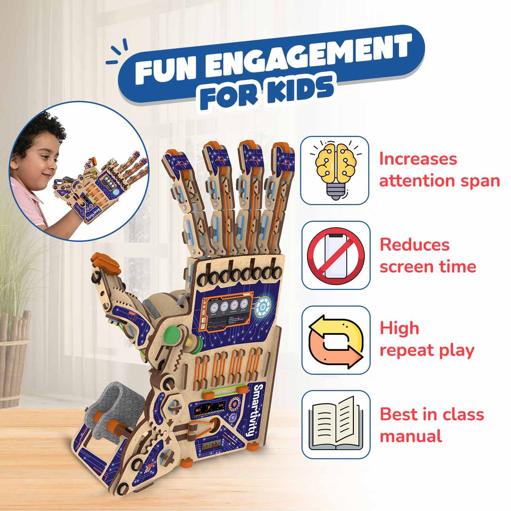 Smartivity Robotic Mechanical Hand – DIY STEM Kit – product image 3