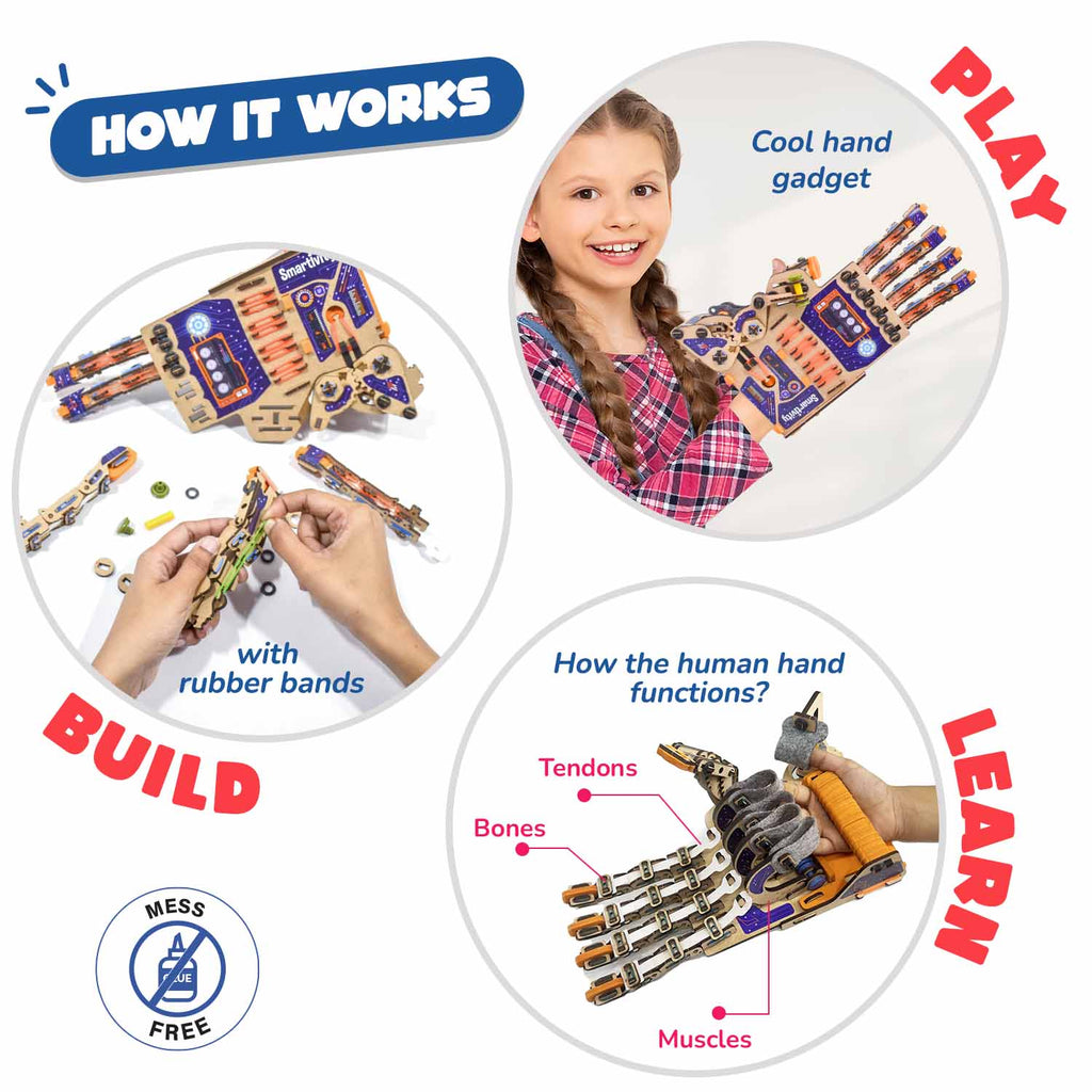 Smartivity Robotic Mechanical Hand – DIY STEM Kit – product image 5