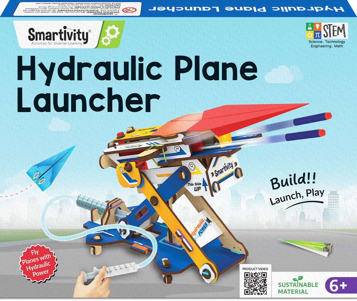 Smartivity Hydraulic Planes & Darts Launcher – DIY Kit – product image 1