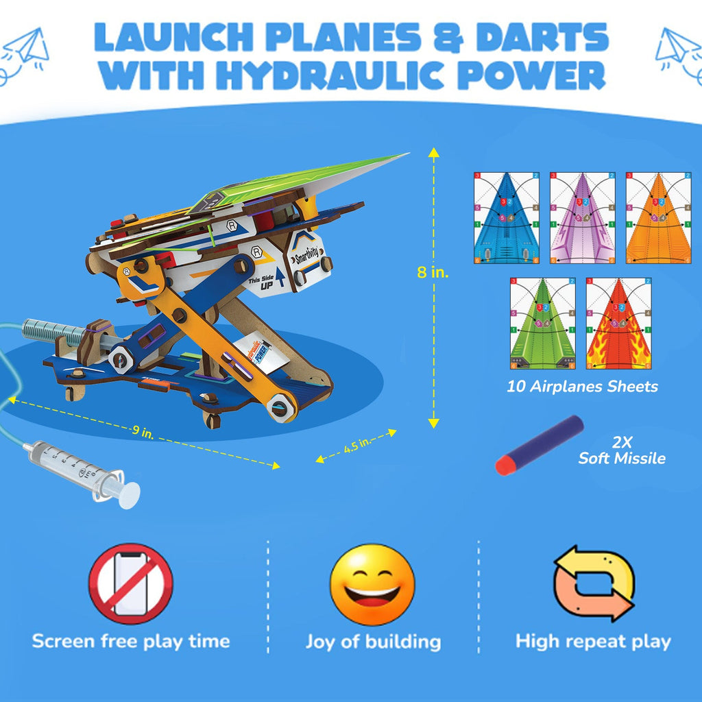 Smartivity Hydraulic Planes & Darts Launcher – DIY Kit – product image 4
