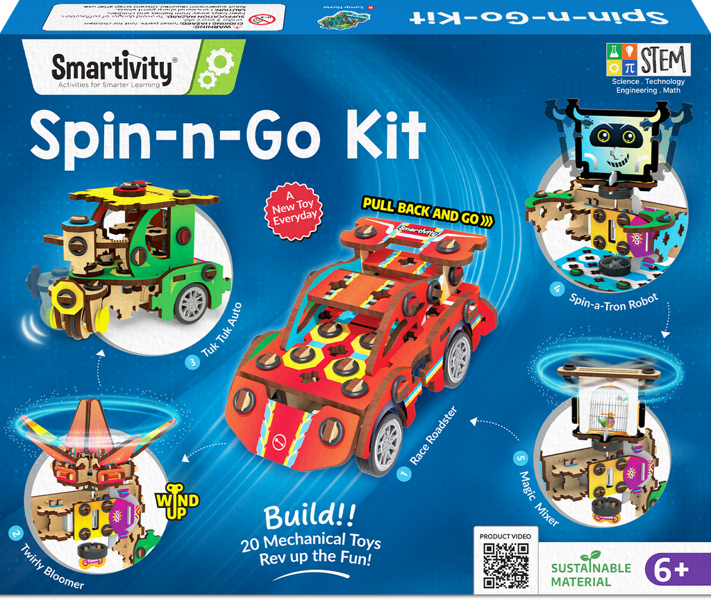 Smartivity 20-in-1 Spin-n-Go – DIY Construction Kit – product image 1