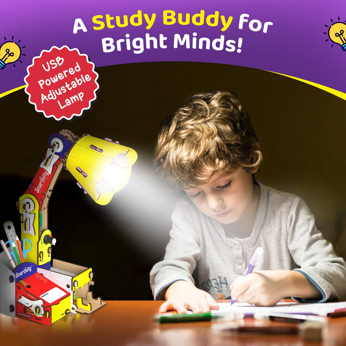 Smartivity Adjustable Table Lamp – DIY USB-C Kit – product image 2