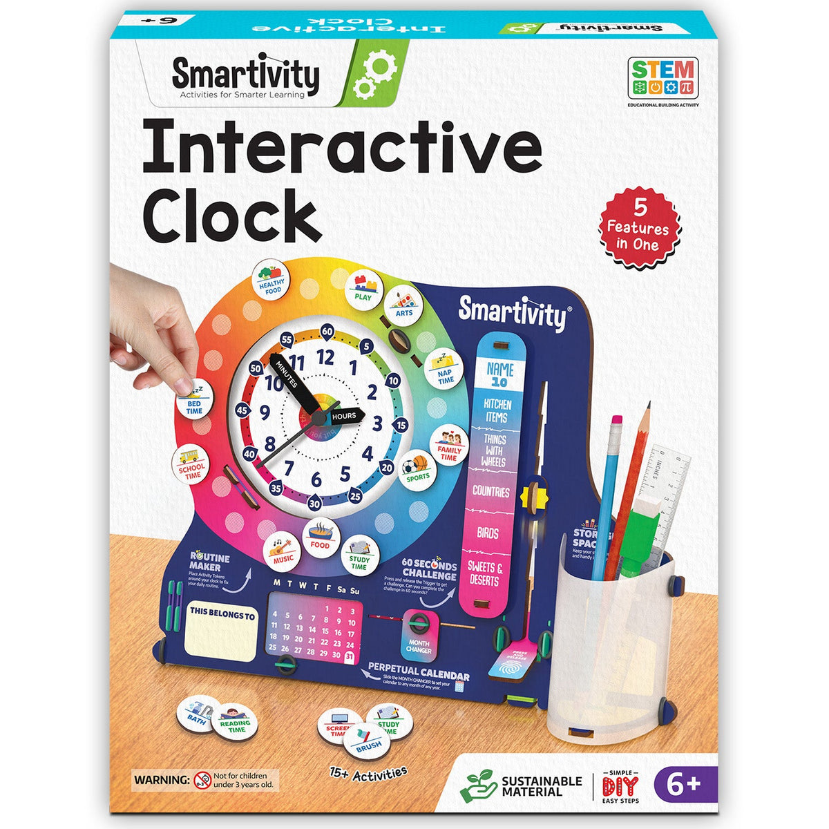Smartivity Interactive Clock – DIY STEM Kit – product image 1