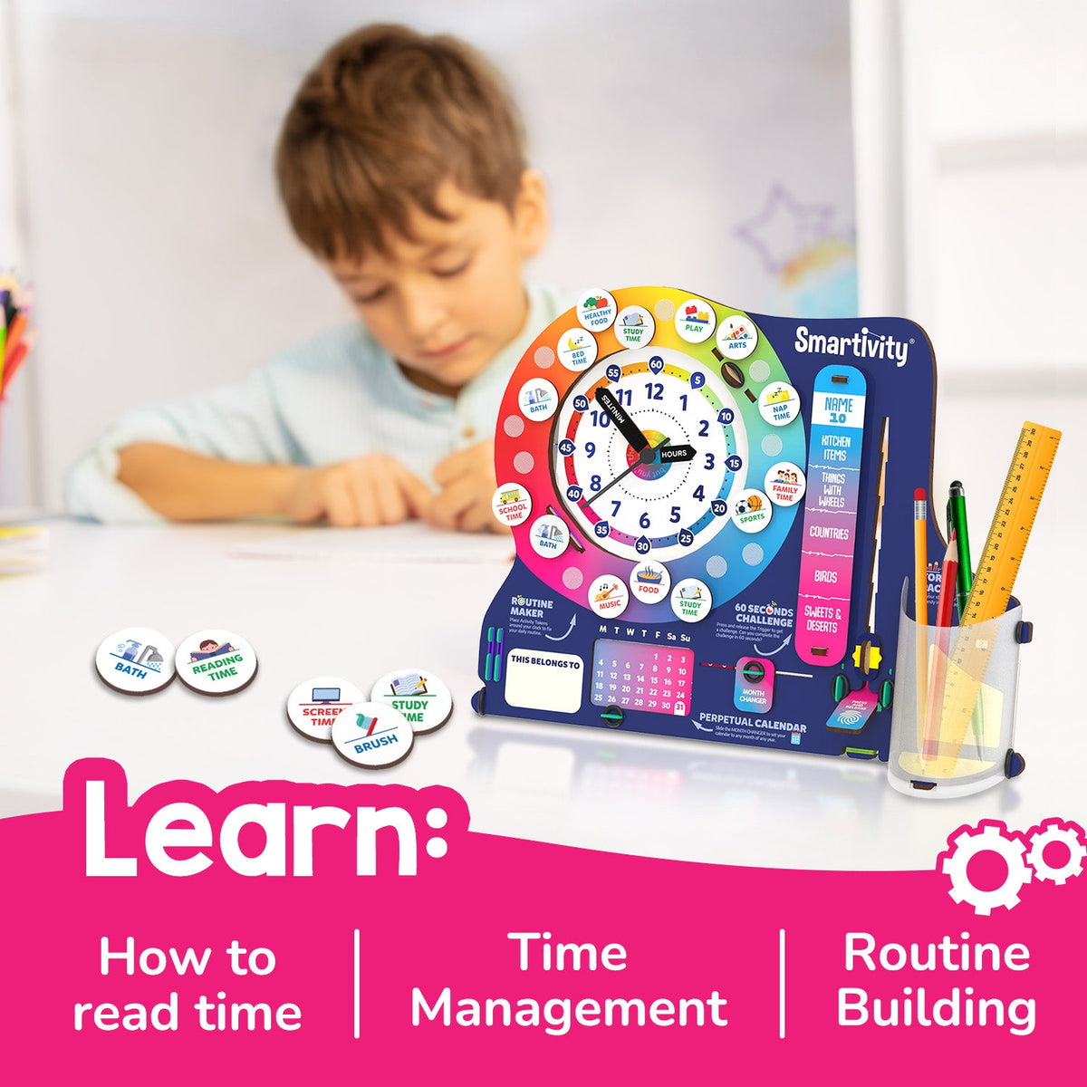 Smartivity Interactive Clock – DIY STEM Kit – product image 2