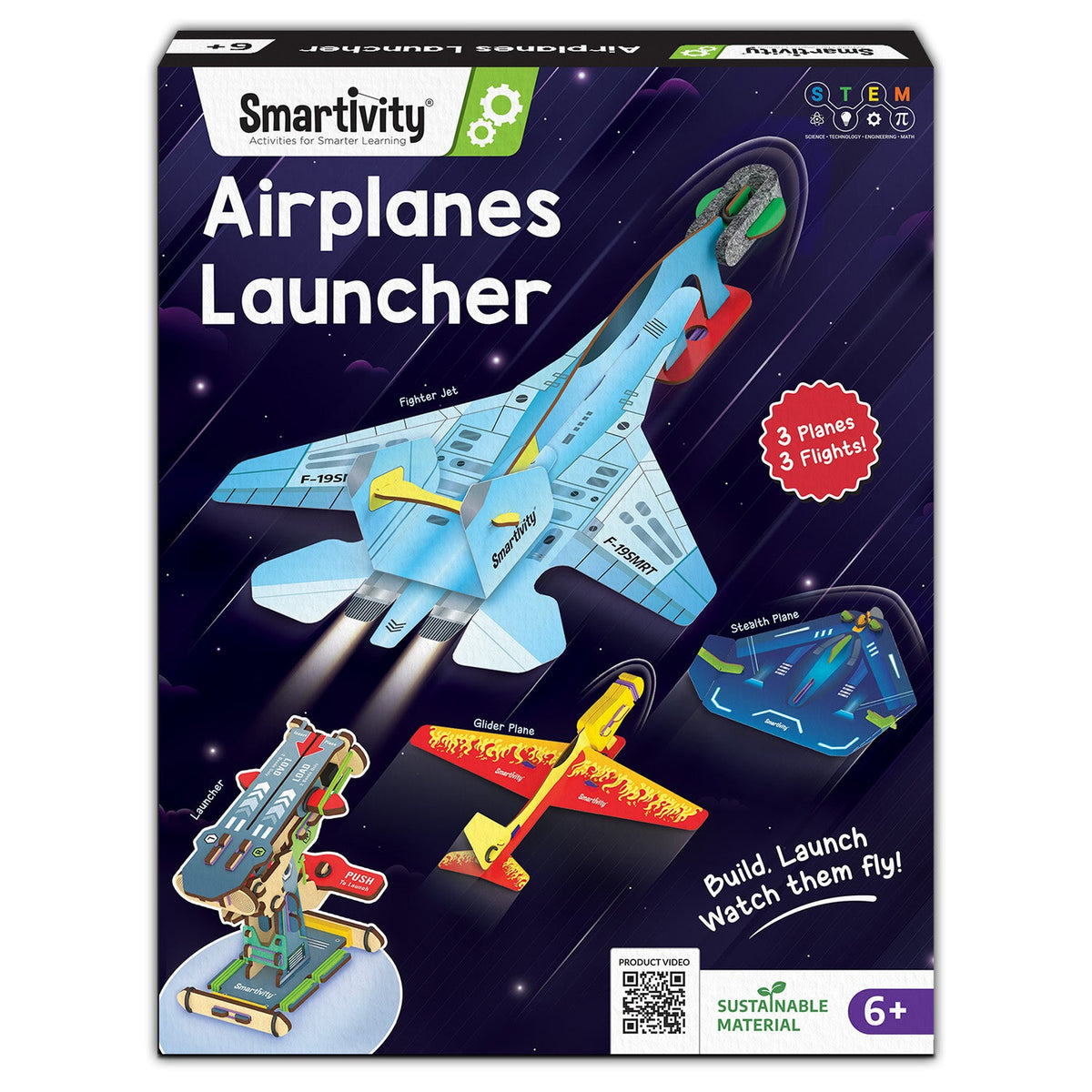 Smartivity Airplanes Launcher – DIY STEM Kit – product image 1