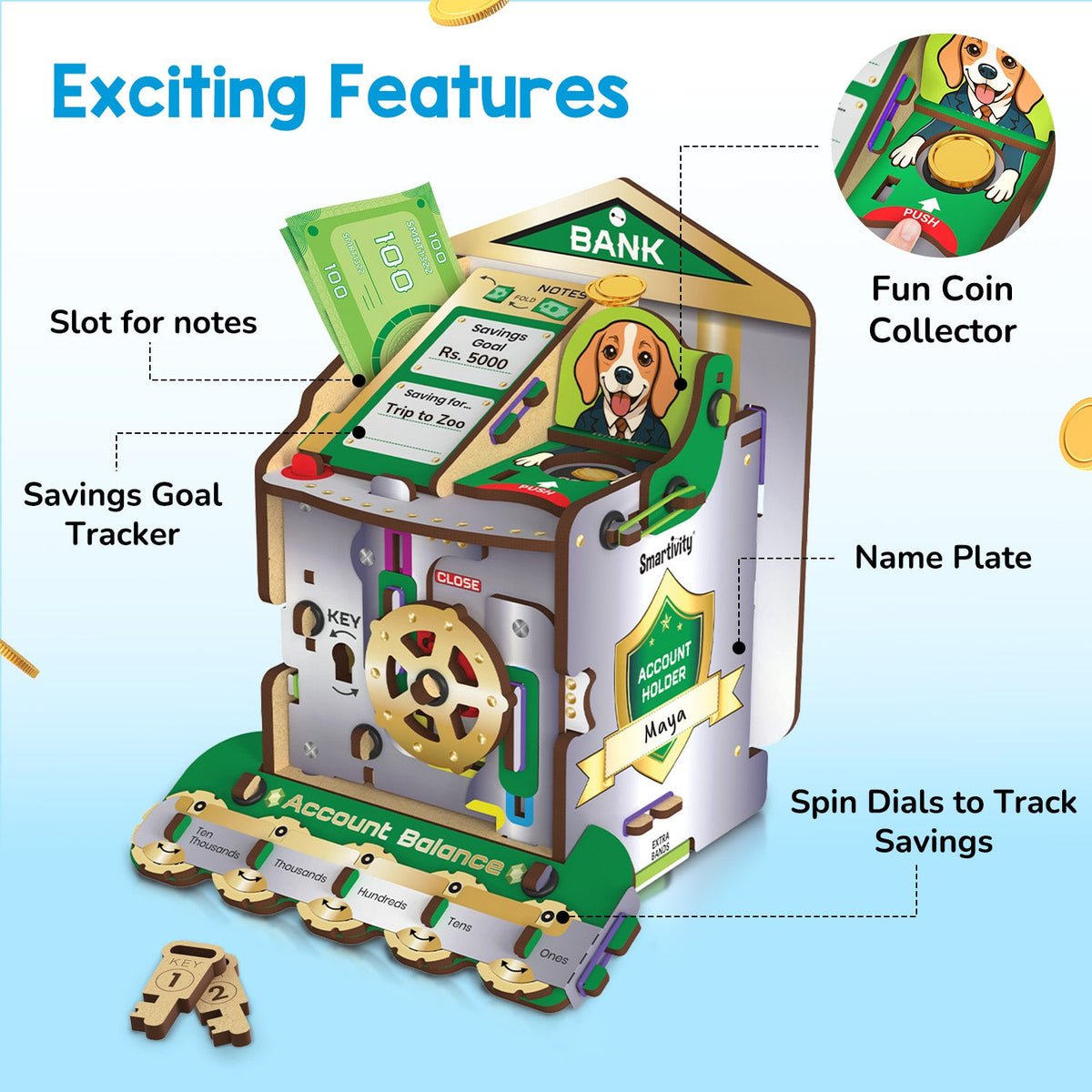 Smartivity Money Bank – DIY Savings Vault – product image 4