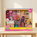Barbie Dream Land Supermarket Shopping Playset with Doll – 25+ Pieces