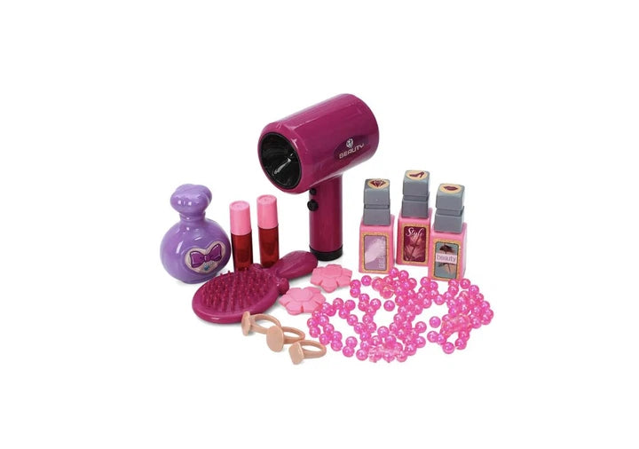 3-in-1 Beauty Salon Suitcase Playset 008-603A - pretend beauty accessories