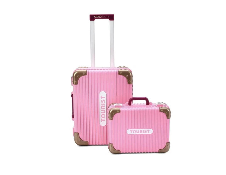 3-in-1 Beauty Salon Suitcase Playset 008-603A - closed rolling suitcase and carry case