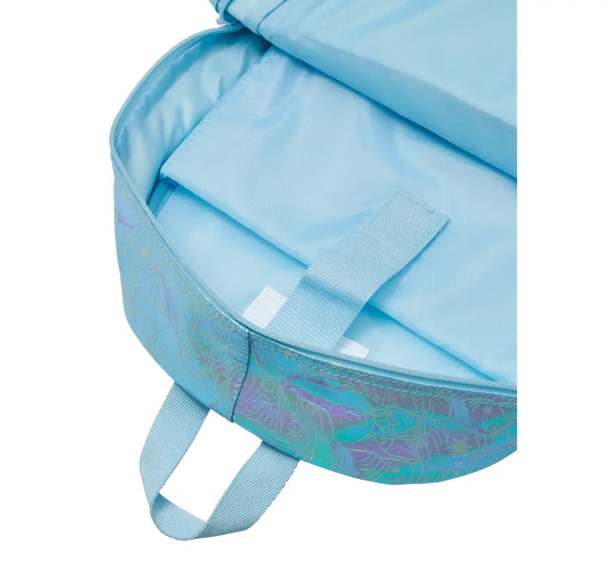 Smiggle Frozen Elsa large school backpack - open main compartment