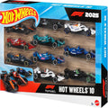 Hot Wheels Formula 1 10-Car Pack – 2025 Teams, 1:64 Scale – retail packaging