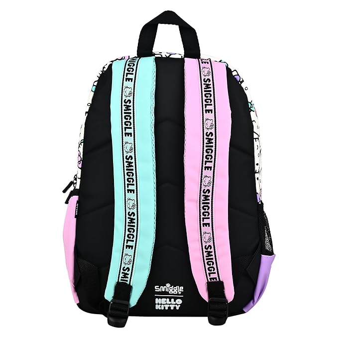 Smiggle Hello Kitty large school backpack - padded back and shoulder straps