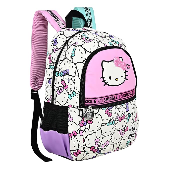 Smiggle Hello Kitty large school backpack - three-quarter front view