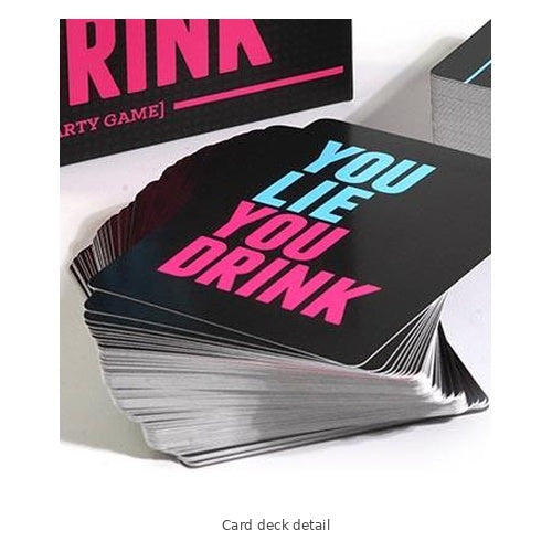 You Lie You Drink – Adult Party Card Game — Card deck detail