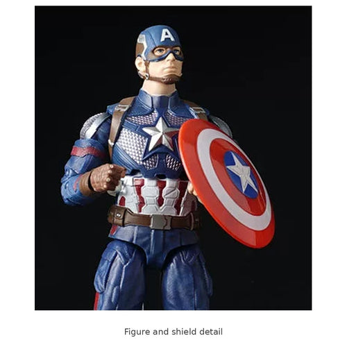Captain America Figure with Shield & Stand – 20 cm — Figure and shield detail