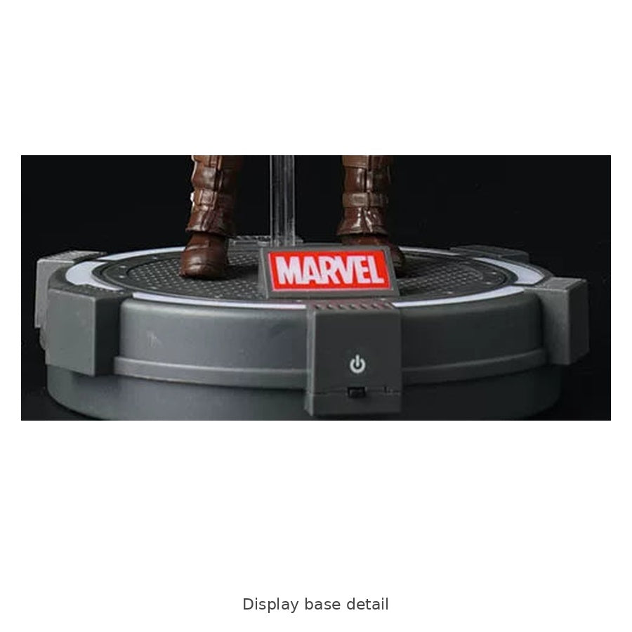Captain America Figure with Shield & Stand – 20 cm — Display base detail