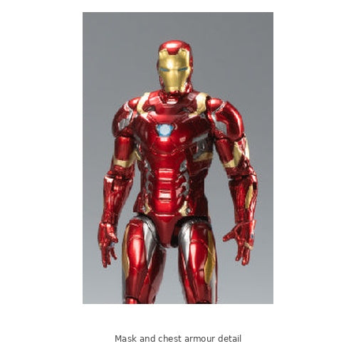 Iron Man Action Figure – 7 Inch — Mask and chest armour detail