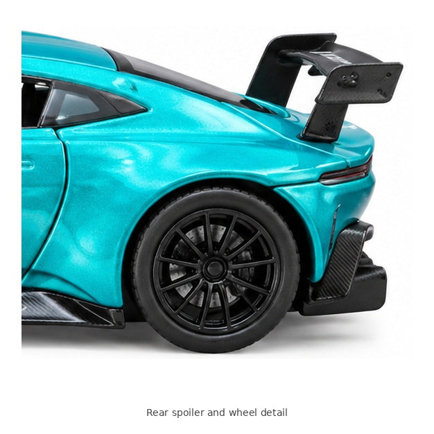 CCA Aston Martin Vantage GT3 Model Car — Rear spoiler and wheel detail