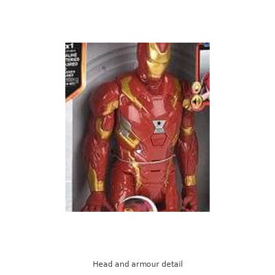 Iron Man Action Figure – 8818 — Head and armour detail
