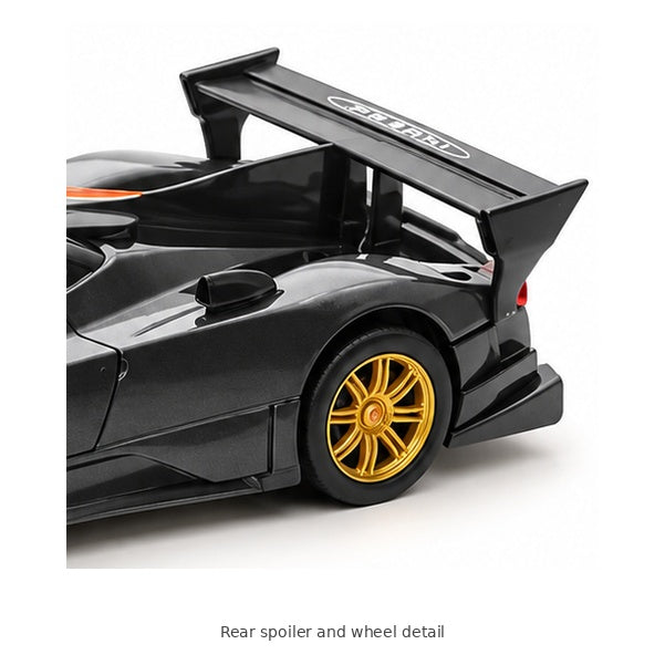 CCA Pagani Zonda Revolucion Model Car – 1:31 Scale — Rear spoiler and wheel detail