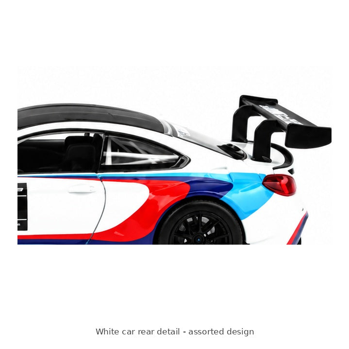 CCA BMW M6 GT3 Racing Model Car – Assorted Designs — White car rear detail - assorted design