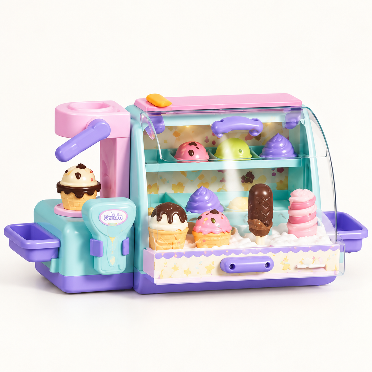 Ice Cream Shop Pretend Play Set – 53 Pieces — close-up product details