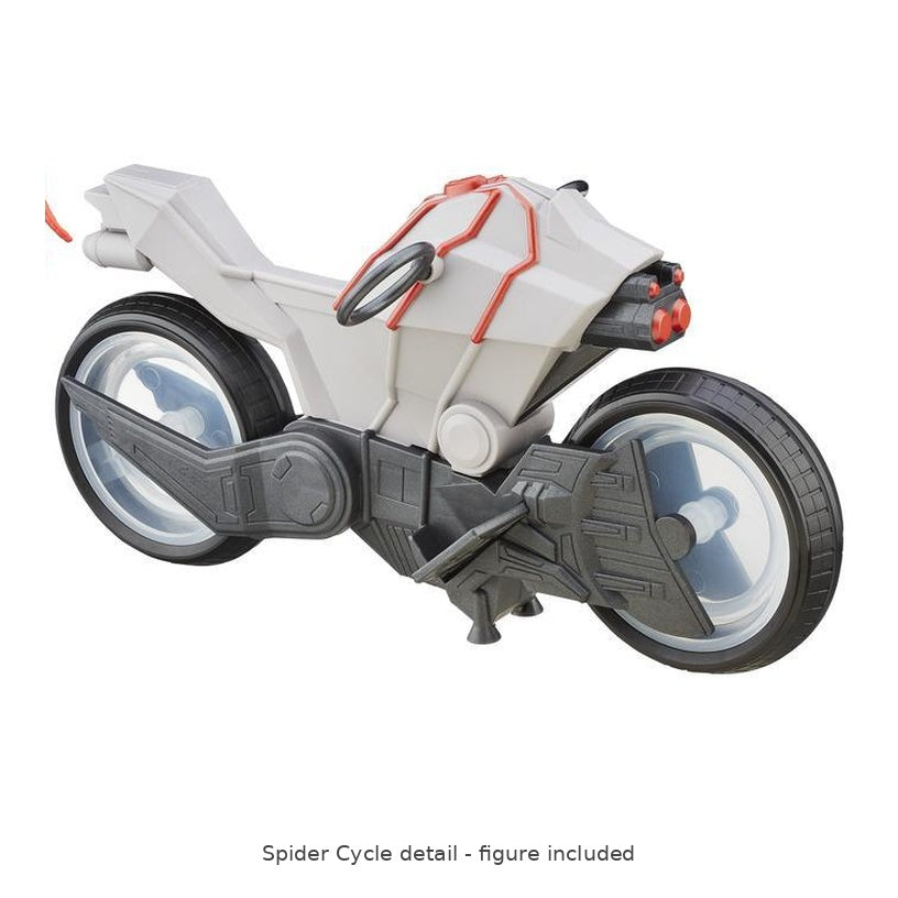 Hasbro Spider-Man Action Figure & Spider Cycle Set — Spider Cycle detail - figure included