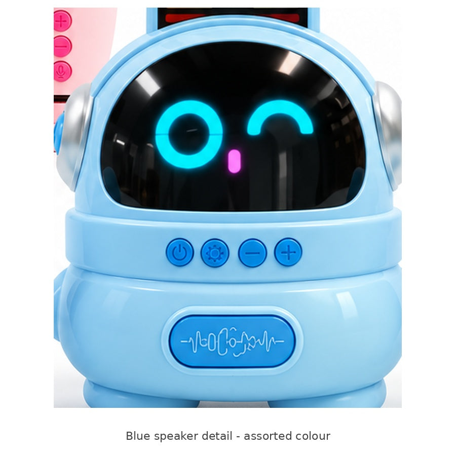 K11 Karaoke Speaker with 2 Microphones — Blue speaker detail - assorted colour