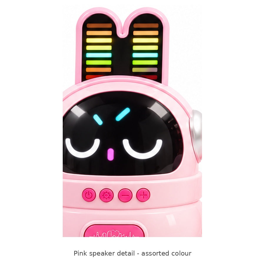 K11 Karaoke Speaker with 2 Microphones — Pink speaker detail - assorted colour