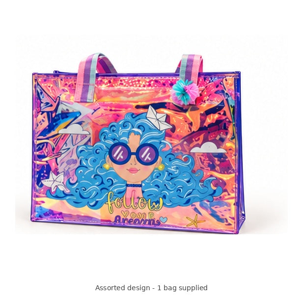 Holographic Character Tote Bag – Assorted Designs, 1 Bag — Assorted design - 1 bag supplied