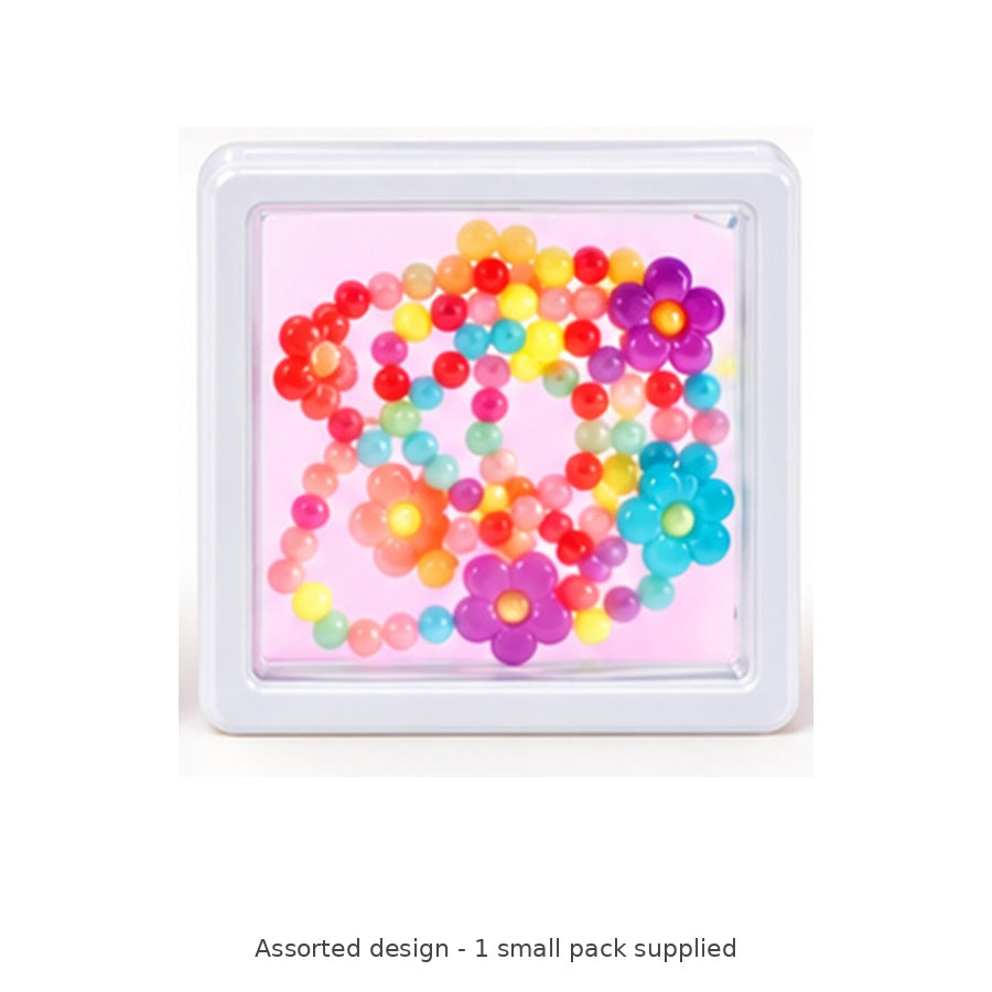 Beaded Fashion Jewellery Set – Assorted, 1 Pack — Assorted design - 1 small pack supplied