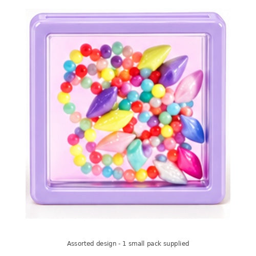 Beaded Fashion Jewellery Set – Assorted, 1 Pack — Assorted design - 1 small pack supplied