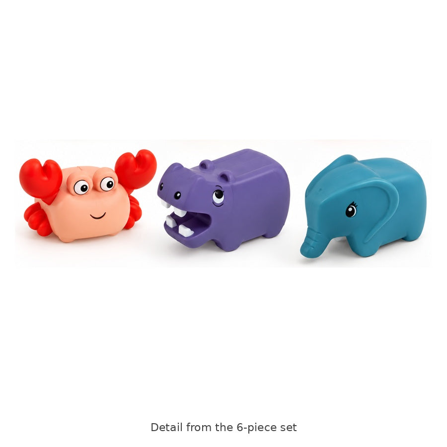 Animal Squeaky Bath Toys – 6-Piece Set — Detail from the 6-piece set