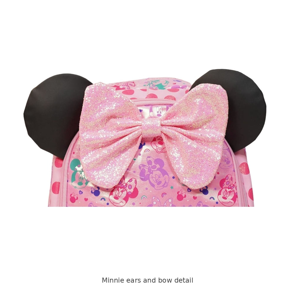 Smiggle Minnie Mouse Bow School Backpack – Large — Minnie ears and bow detail