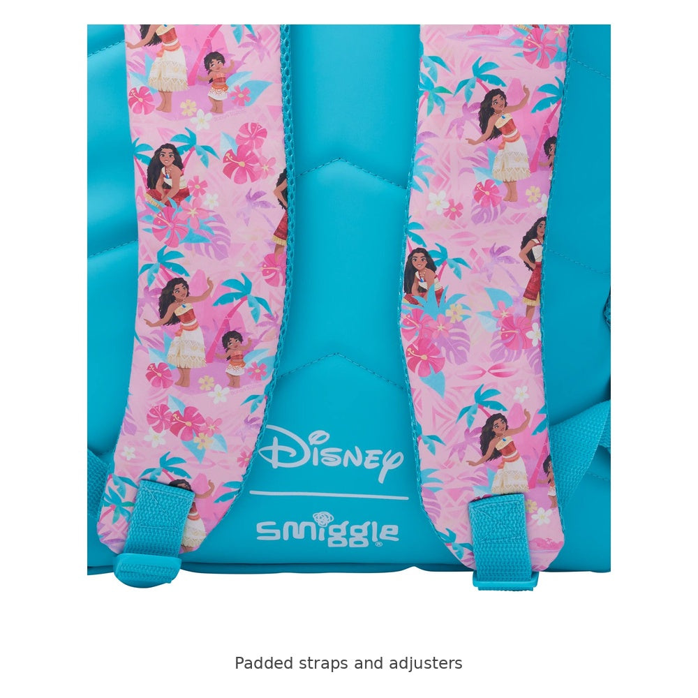 Smiggle Moana School Backpack – Large — Padded straps and adjusters