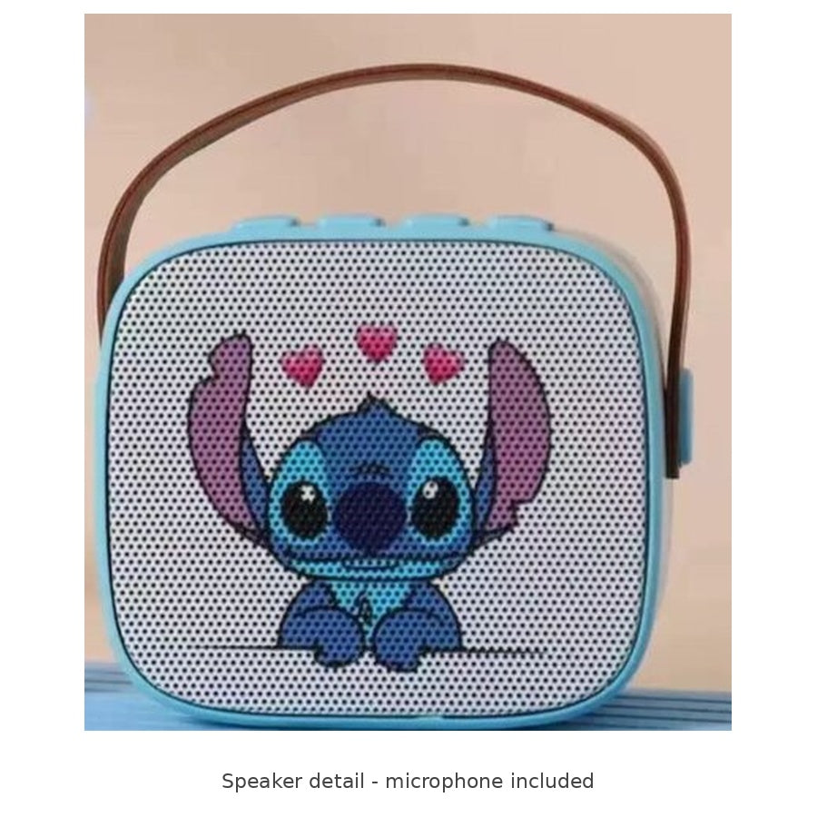 Stitch Karaoke Speaker & Microphone Set — Speaker detail - microphone included