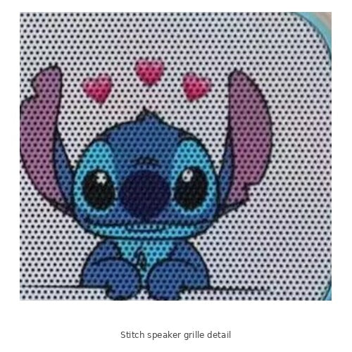 Stitch Karaoke Speaker & Microphone Set — Stitch speaker grille detail