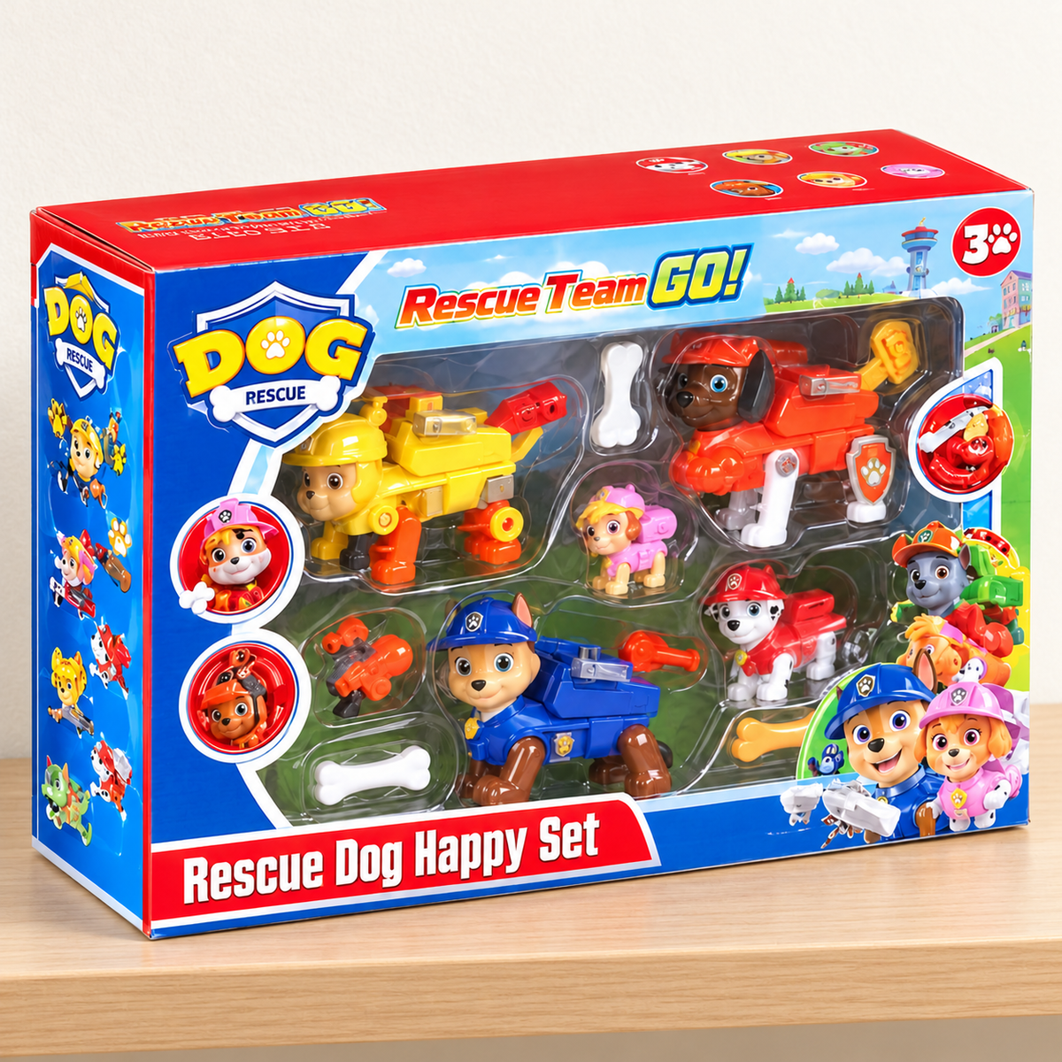 Rescue Dog Team Character Figure Playset — lifestyle display