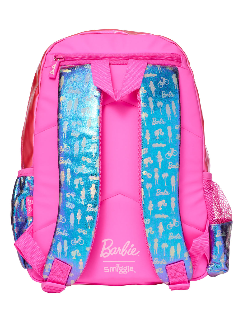 Smiggle Barbie medium school backpack - back and shoulder straps